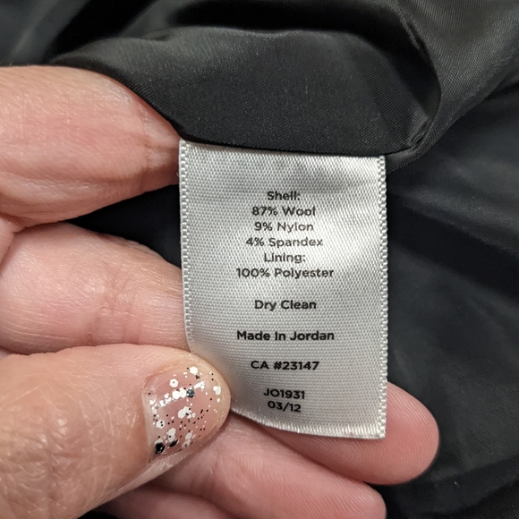 Talbots Black Wool Blend Blazer Jacket - Picture 14 of 14